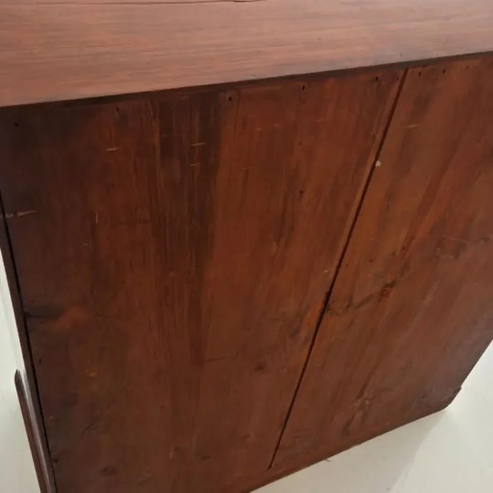 Antique Victorian Mahogany Chest of Drawers late 1800s With Barley Twist Columns